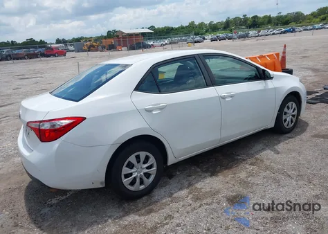2016 Toyota Corolla L z USA, uszkodzony, nr VIN 2T1BURHE7GC633452